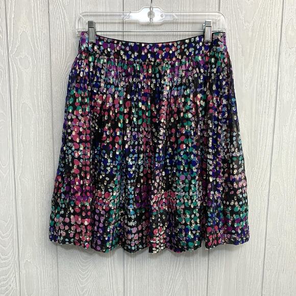 Kate Spade Metallic Multi Dot Skirt Size 6 - Picture 6 of 7